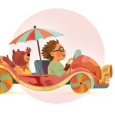 Bowling pins in space